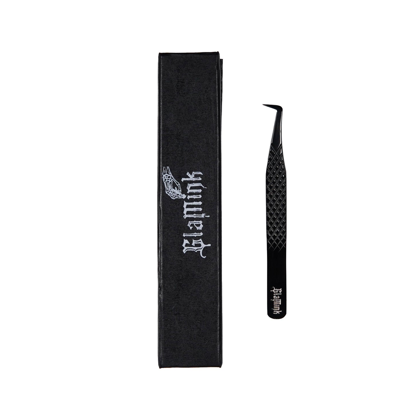 GLAMINK 90 Degree Diamond Grip Fiber Tip Tweezer GLAMINK